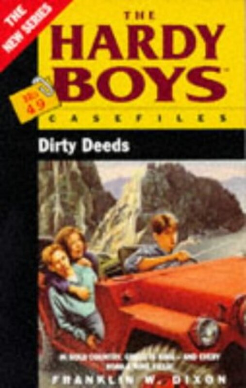 Book cover for "Dirty Deeds" by Franklin W Dixon