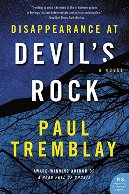 Book cover for "Disappearance at Devil's Rock" by Paul Tremblay