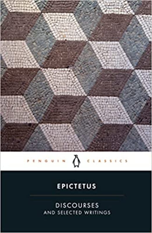 Book cover for "Discourses and Selected Writings" by Epictetus