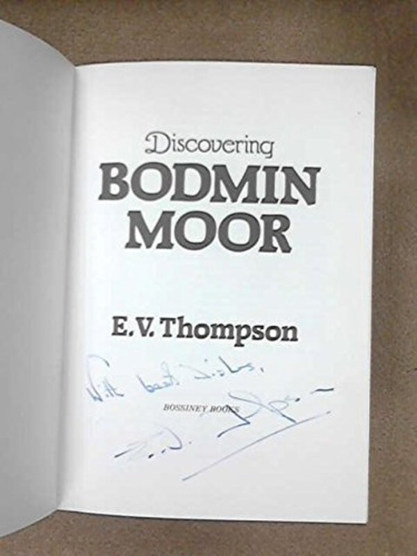 Book cover for "Discovering Bodmin Moor" by EV Thompson