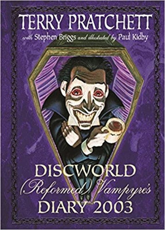 Book cover for "Discworld (Reformed) Vampyre's Diary 2003" by Terry Pratchett
