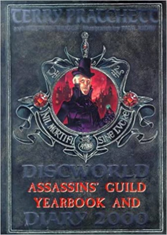Book cover for "Discworld Assassins' Guild Yearbook and Diary 2000" by Terry Pratchett