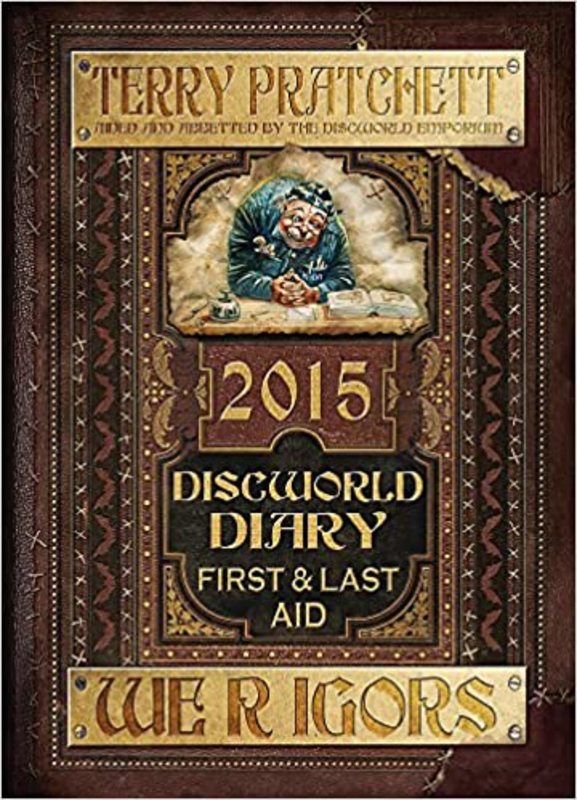 Book cover for "Discworld Diary: We r Igors 2015" by Terry Pratchett