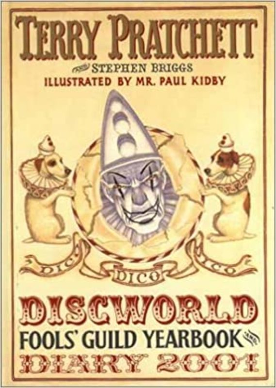 Book cover for "Discworld Fools' Guild Yearbook and Diary 2001" by Terry Pratchett