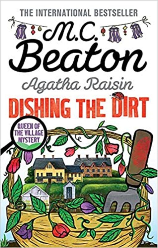 Book cover for "Dishing the Dirt" by MC Beaton