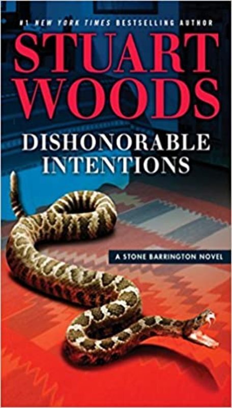 Book cover for "Dishonorable Intentions" by Stuart Woods