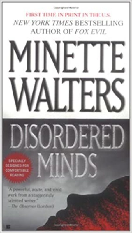 Book cover for "Disordered Minds" by Minette Walters