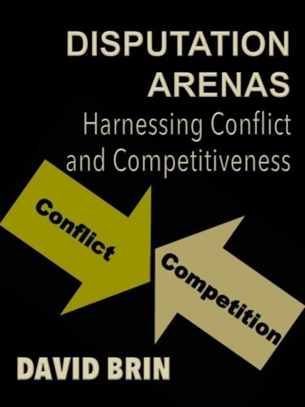Book cover for "Disputation Arenas" by David Brin