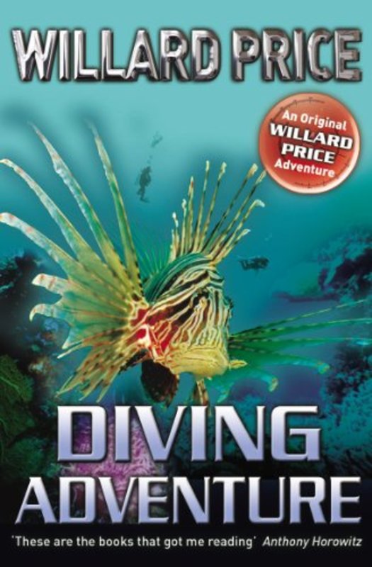 Book cover for "Diving Adventure" by Willard Price