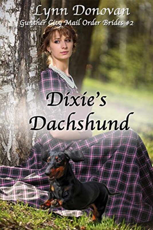 Book cover for "Dixie's Dachshund" by Lynn Donovan