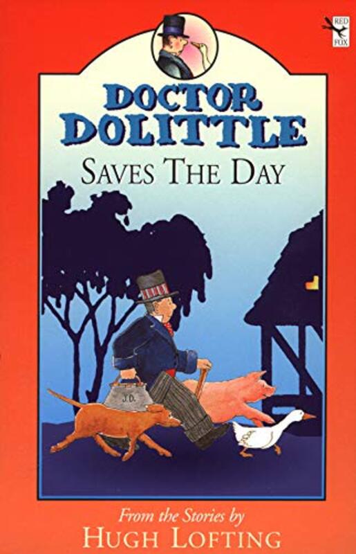 Book cover for "Doctor Dolittle Saves the Day" by Hugh Lofting