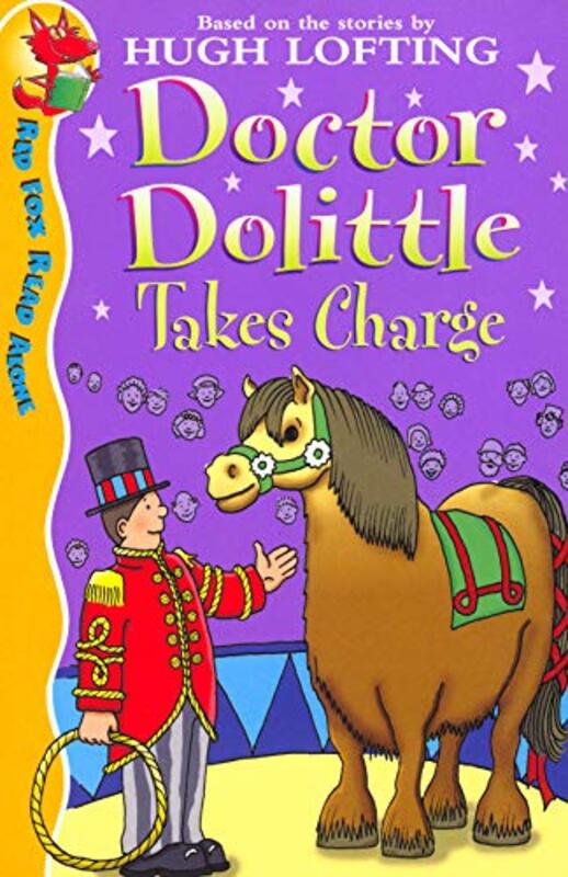 Book cover for "Doctor Dolittle Takes Charge" by Hugh Lofting
