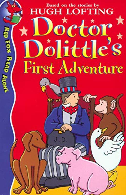 Book cover for "Doctor Dolittle's First Adventure" by Hugh Lofting