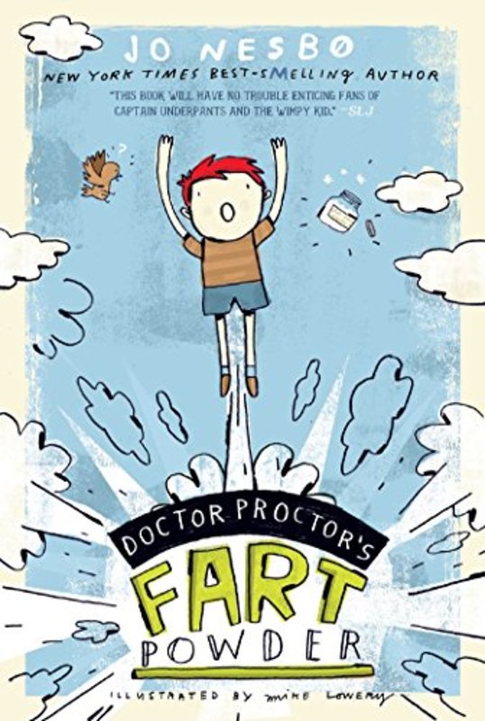Book cover for "Doctor Proctor's Fart Powder" by Jo Nesbø