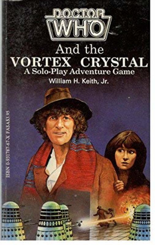 Book cover for "Doctor Who and the Vortex Crystal" by William H Keith