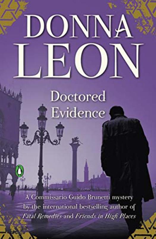 Book cover for "Doctored Evidence" by Donna Leon