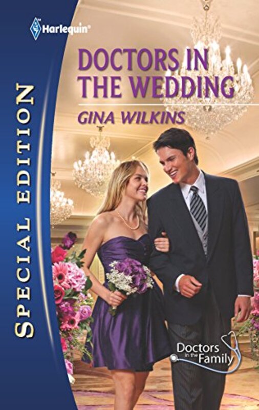 Book cover for "Doctors in the Wedding" by Gina Ferris Wilkins