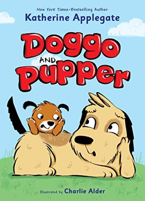 Book cover for "Doggo and Pupper" by Katherine KA Applegate