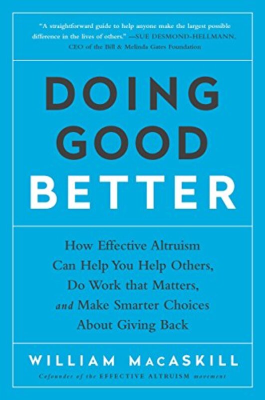 Book cover for "Doing Good Better"