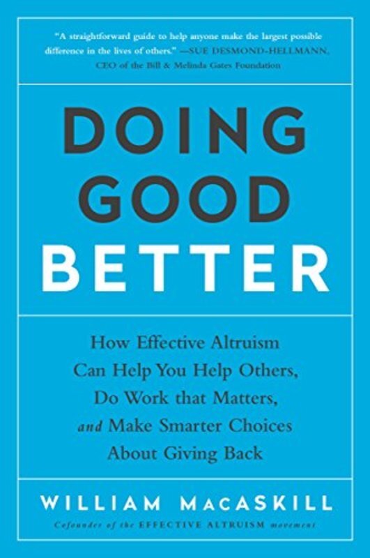 Book cover for "Doing Good Better" by William MacAskill