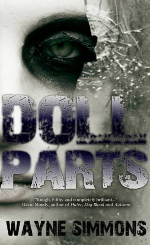 Book cover for "Doll Parts" by Wayne Simmons