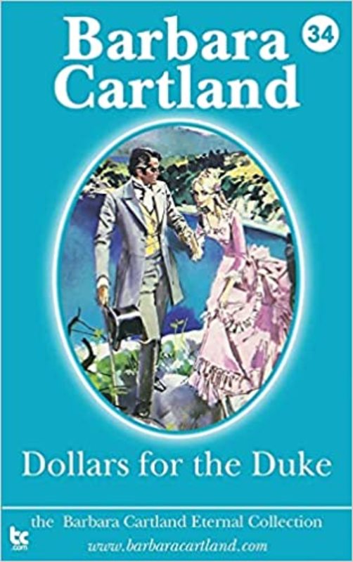 Book cover for "Dollars for the Duke" by Barbara Cartland