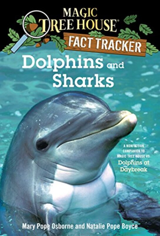 Book cover for "Dolphins and Sharks" by Mary Pope Osborne