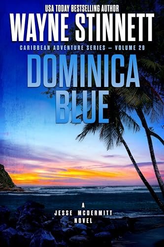 Book cover for "Dominica Blue" by Wayne Stinnett
