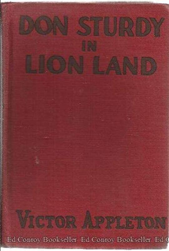 Book cover for "Don Sturdy in Lion Land / The Strange Clearing in the Jungle" by Victor Appleton