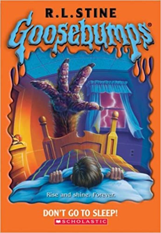 Book cover for "Don't Go To Sleep!" by R.L. Stine