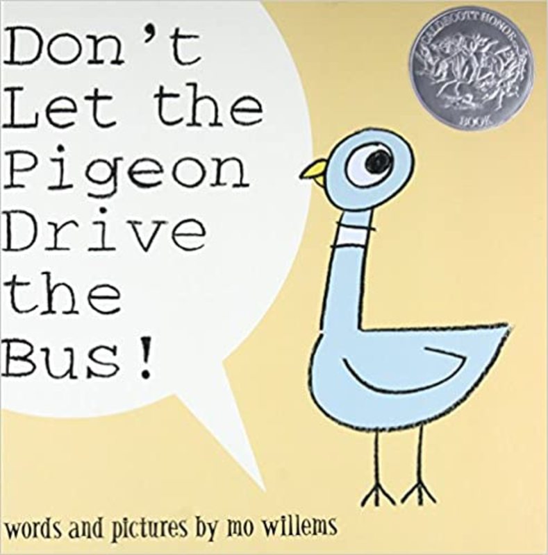 Book cover for "Don't Let the Pigeon Drive the Bus!" by Mo Willems