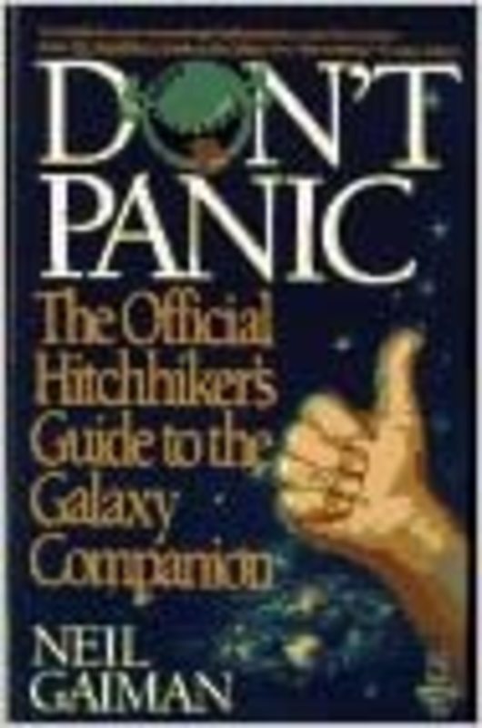 Book cover for "Don't Panic"