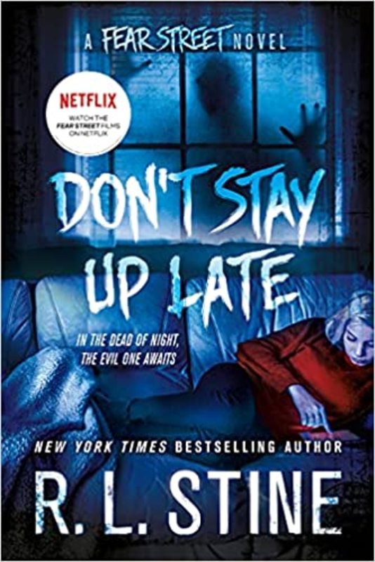 Book cover for "Don't Stay Up Late" by R.L. Stine