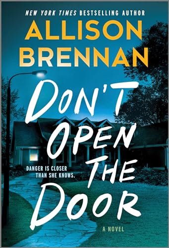 Book cover for "Don't Open the Door" by Allison Brennan