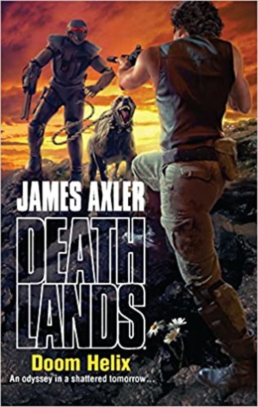 Book cover for "Doom Helix" by James Axler