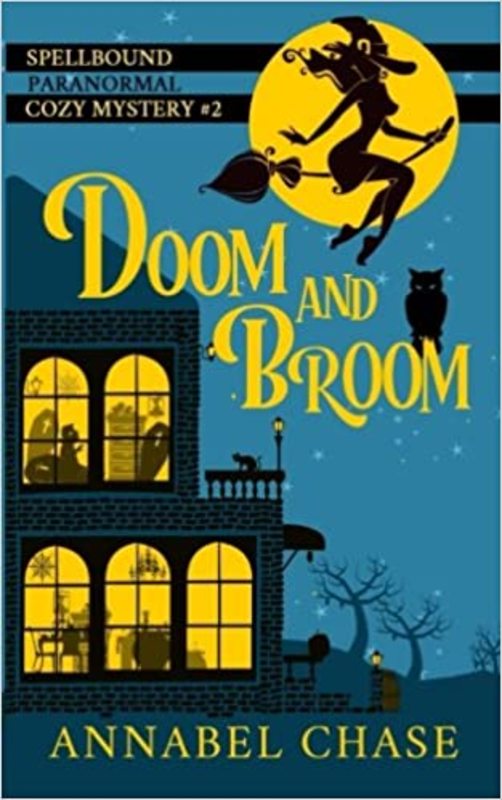 Book cover for "Doom and Broom" by Annabel Chase