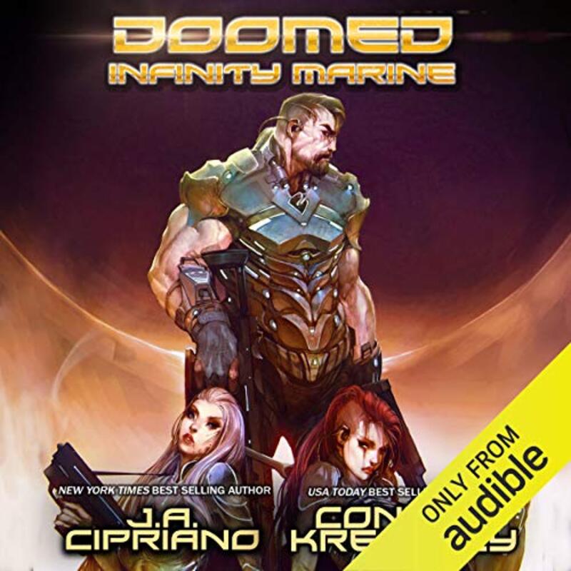 Book cover for "Doomed Infinity Marine" by JA Cipriano