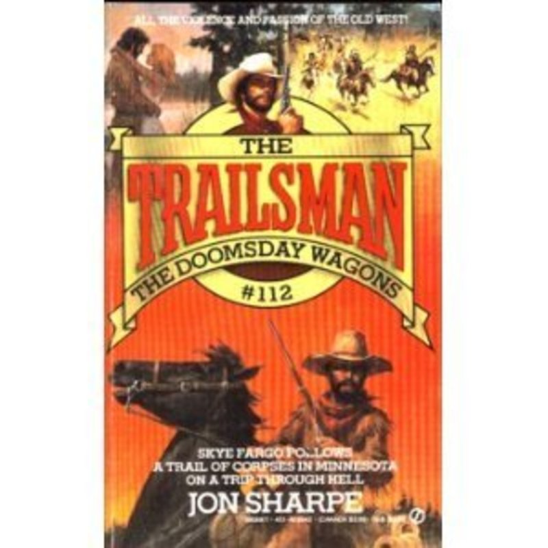 Book cover for "Doomsday Wagons" by Jon Sharpe