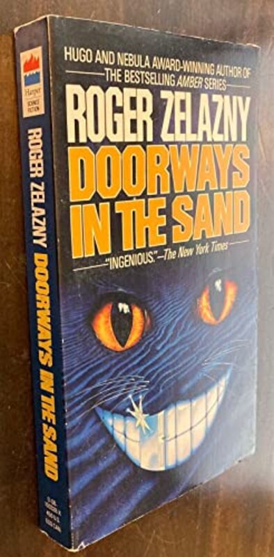 Book cover for "Doorways in the Sand" by Roger Zelazny