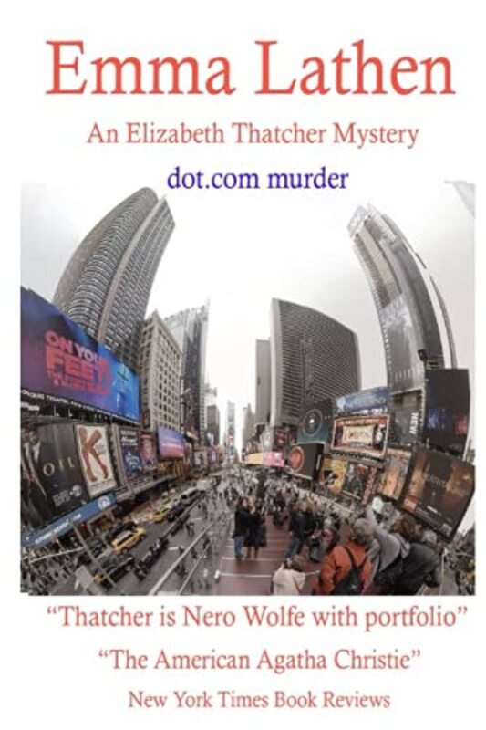 Book cover for "Dot Com Murder" by Emma Lathen
