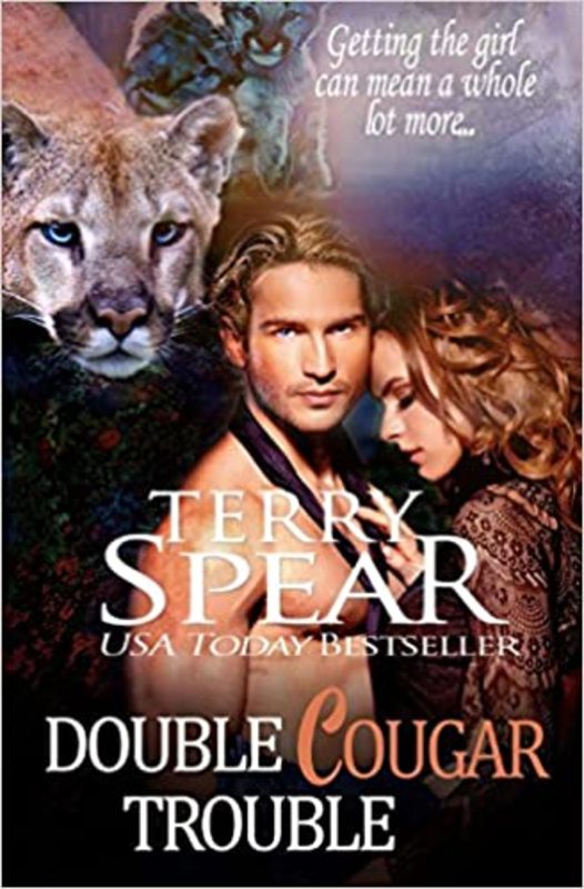 Book cover for "Double Cougar Trouble" by Terry Spear