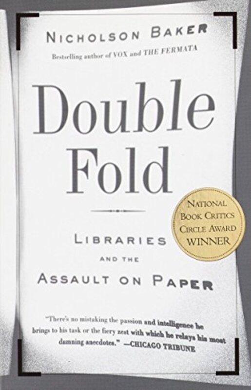 Book cover for "Double Fold" by Nicholson Baker