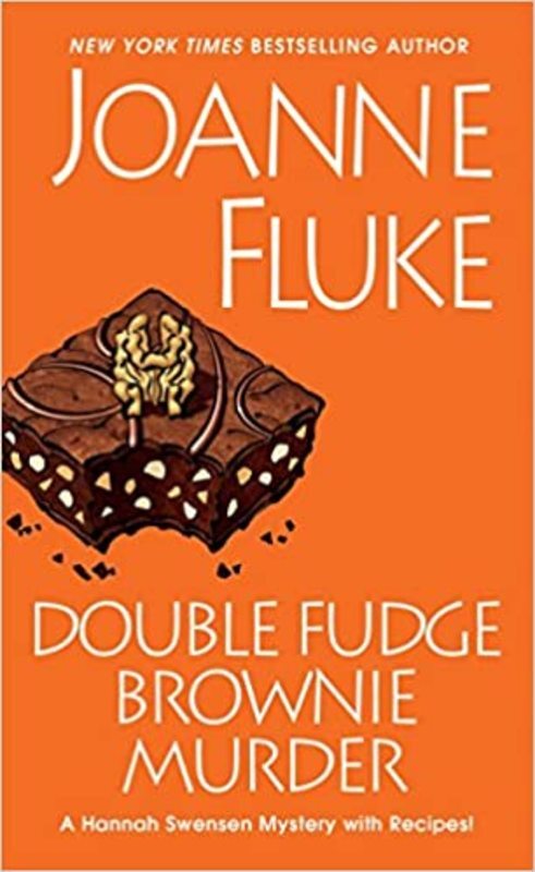 Book cover for "Double Fudge Brownie Murder" by Joanne Fluke