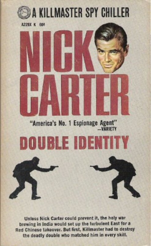 Book cover for "Double Identity" by Nick Carter