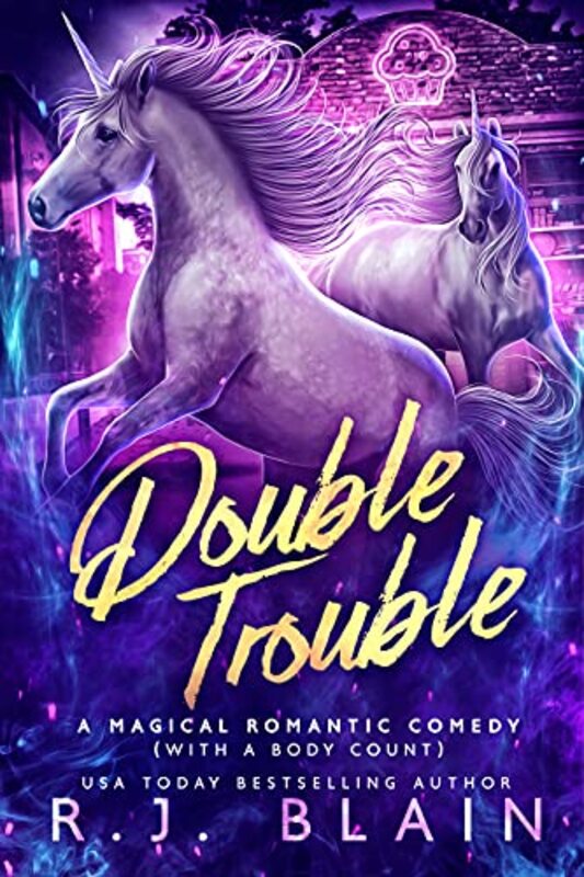 Book cover for "Double Trouble" by RJ Blain