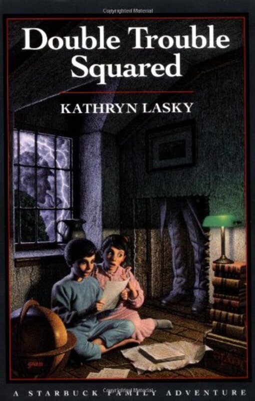 Book cover for "Double Trouble Squared" by Kathryn Lasky