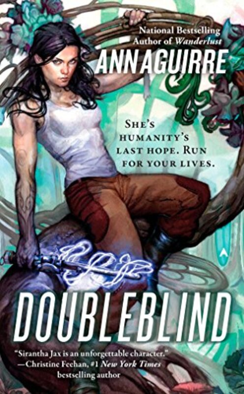 Book cover for "Doubleblind" by Ann Aguirre