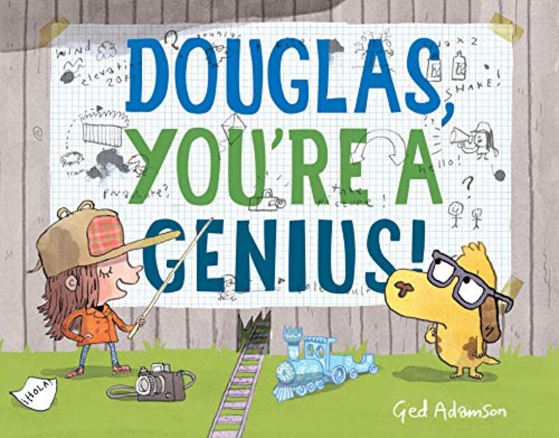 Book cover for "Douglas, You're a Genius!" by Ged Adamson