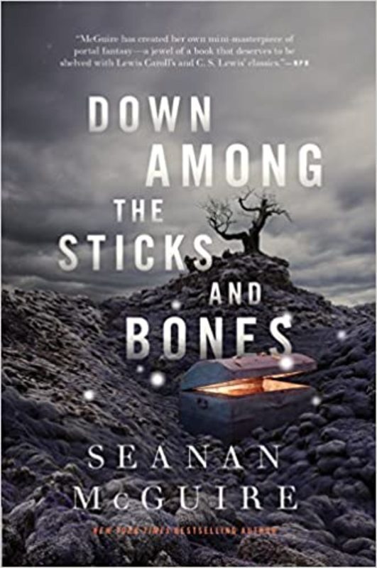 Book cover for "Down Among the Sticks and Bones" by Seanan McGuire