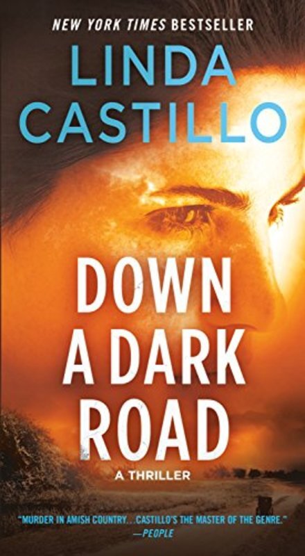 Book cover for "Down a Dark Road" by Linda Castillo